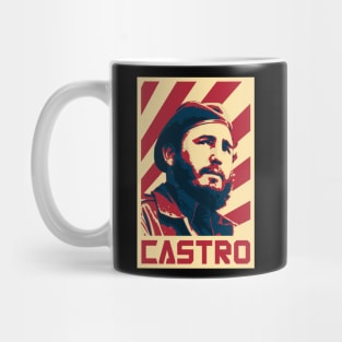 Fidel Castro Retro Propaganda Mug